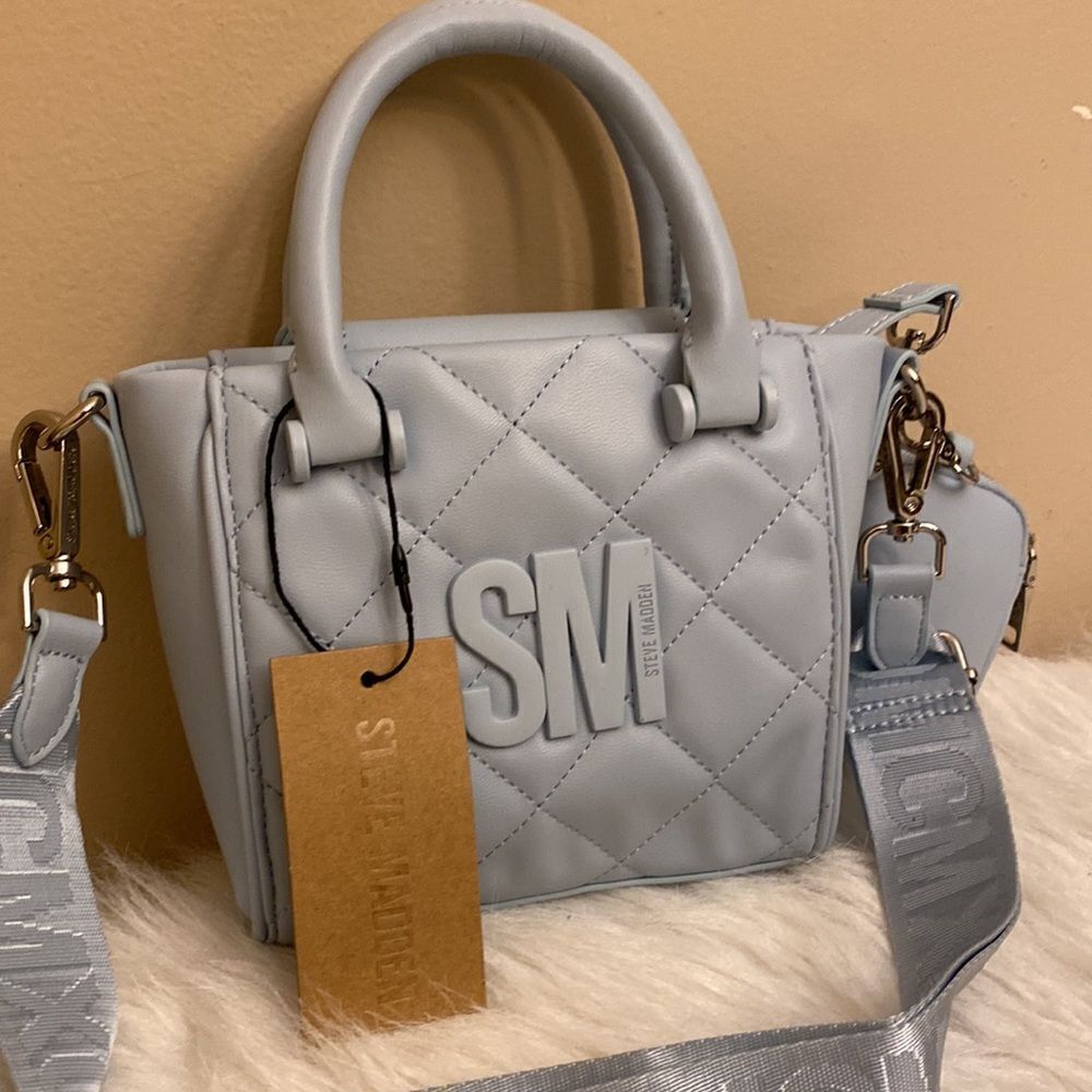 NWT Steve Madden (BBABI) Satchel Crossbody Bag w/Air Pod Case- *Limited Edition* - Picture 2 of 15